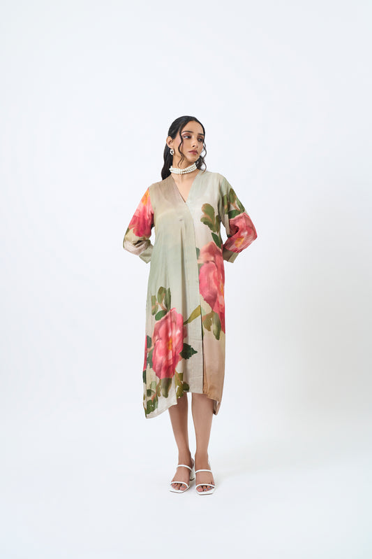 Green rose dress Green rose dress