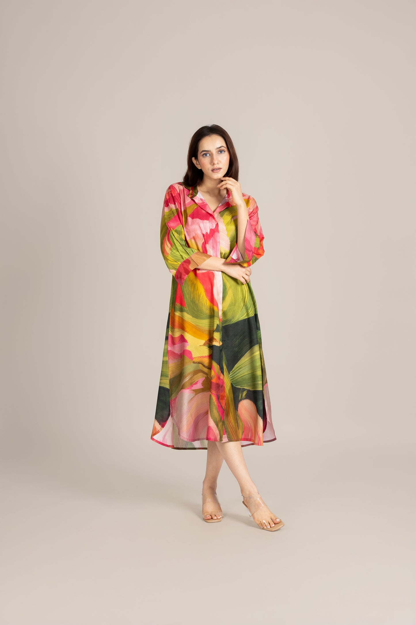 Palm line dress