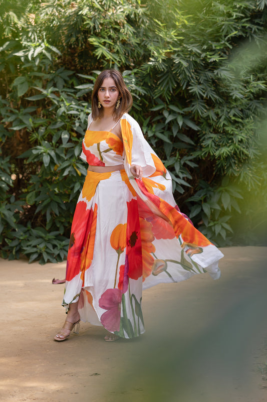 Floral skirt set Floral skirt set