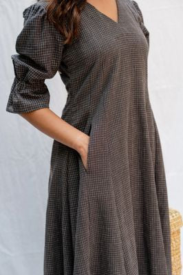 Black checks dress Black checks dress