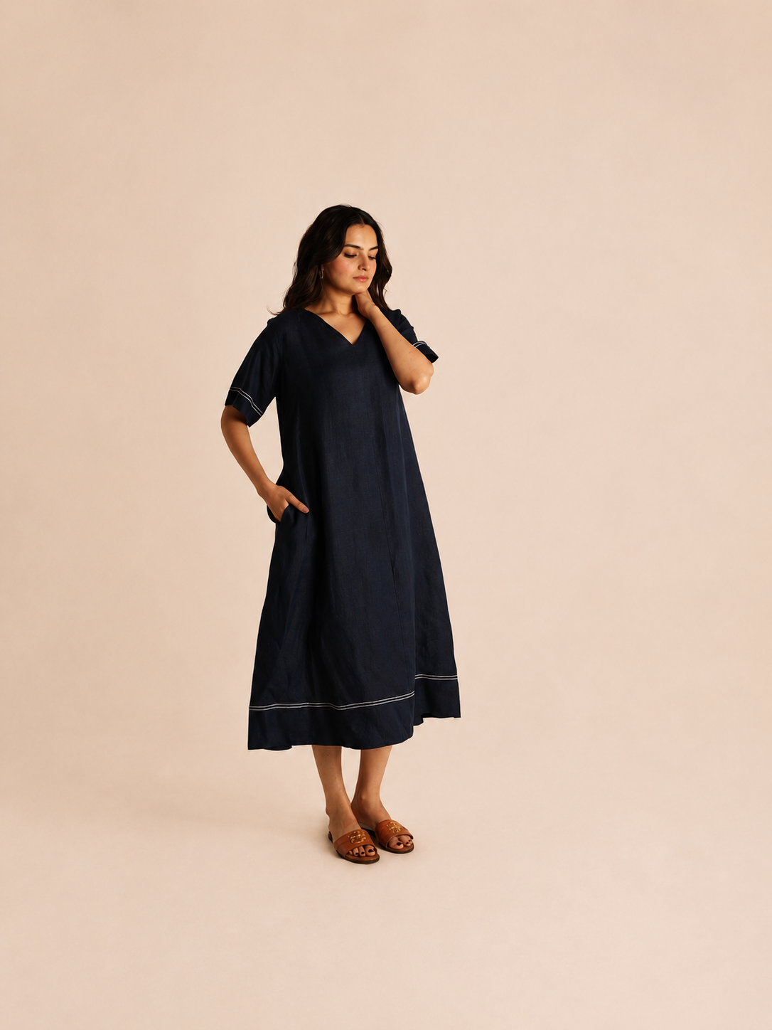 Airy linen dress