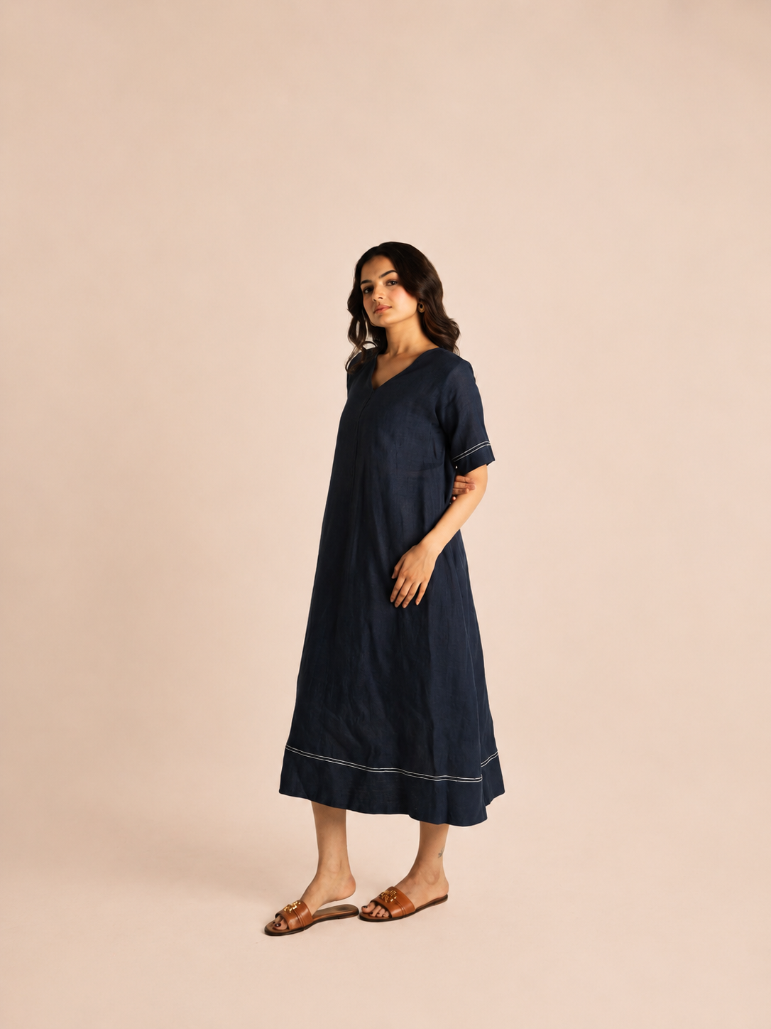 Airy linen dress