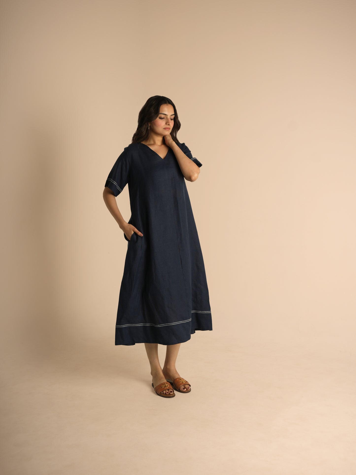 Airy linen dress