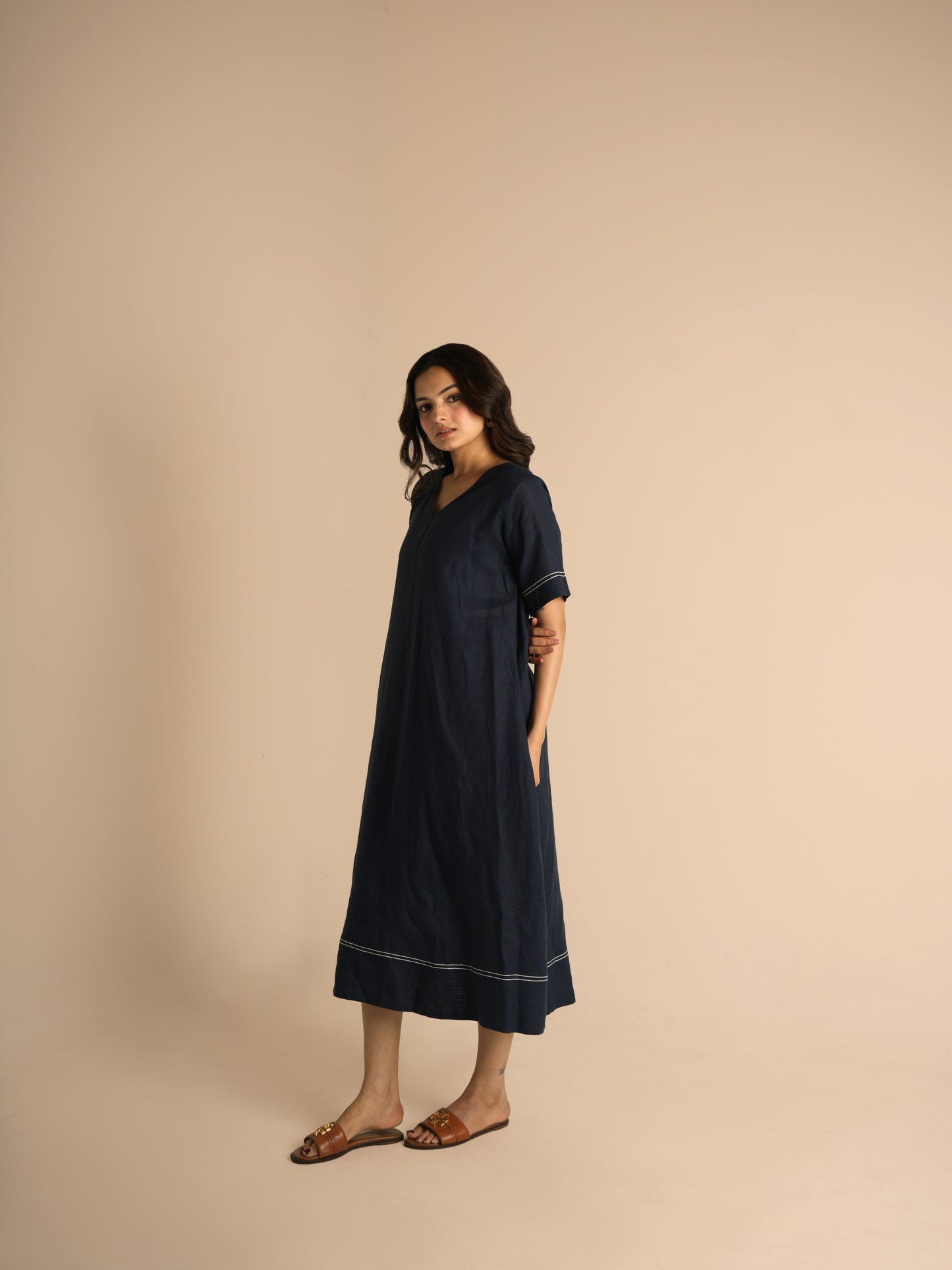 Airy linen dress