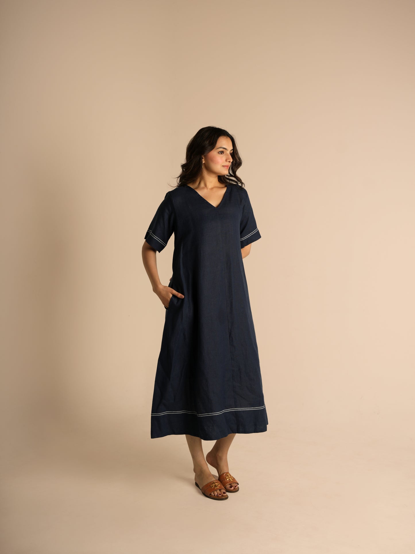 Airy linen dress