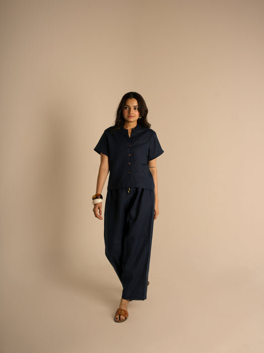 Meadow linen top and linen bottom