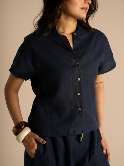 Meadow linen top and linen bottom