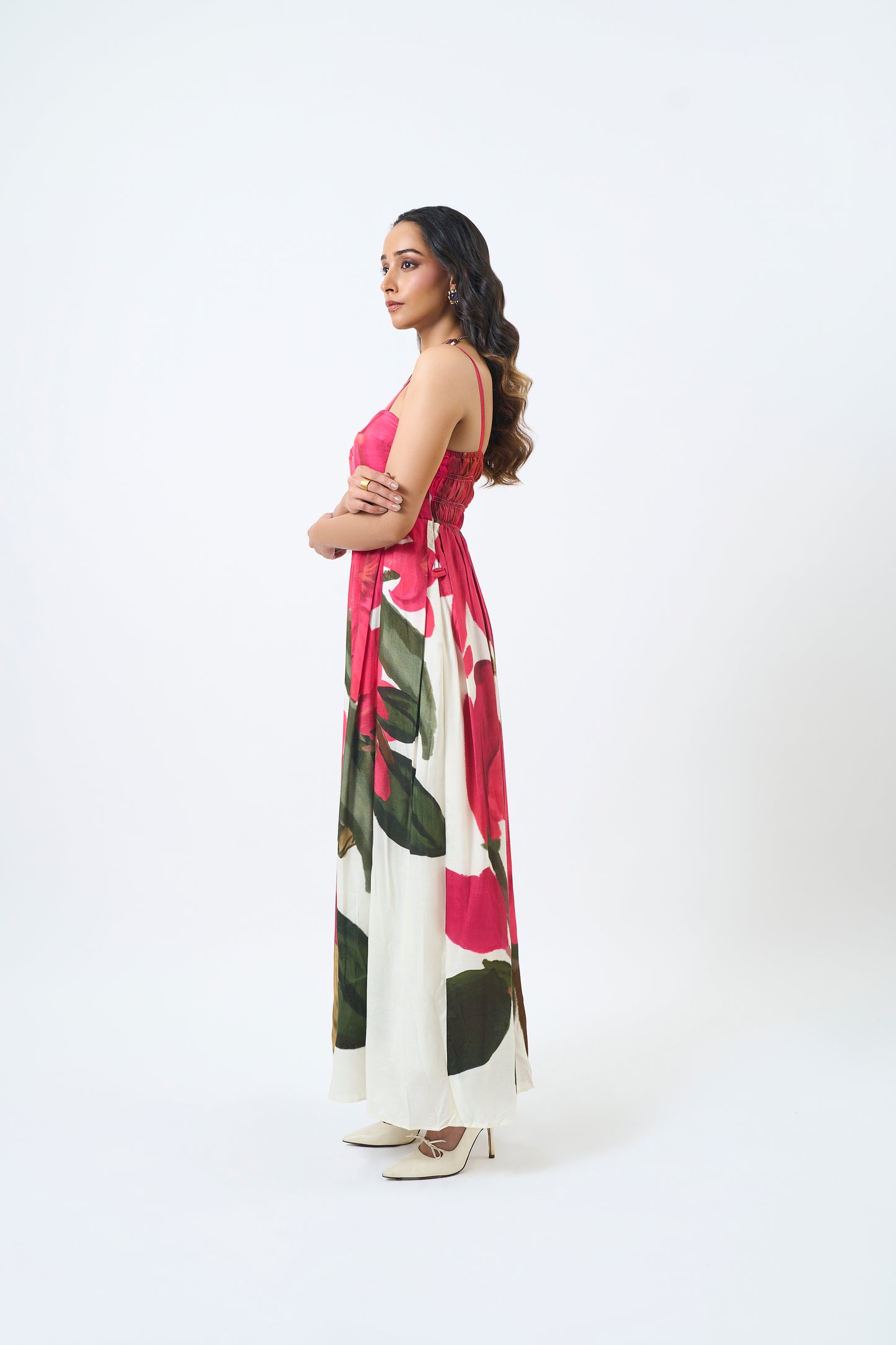 Flamingo strappy dress