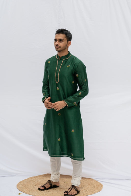 Green Rose kurta