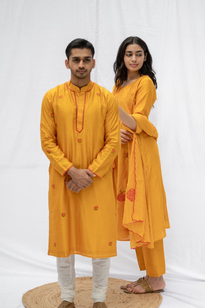 Yellow Rose kurta